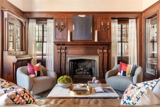 1585 S Ponce De Leon Ave NE Unit 20, Atlanta, GA 30307 - living room with a fireplace