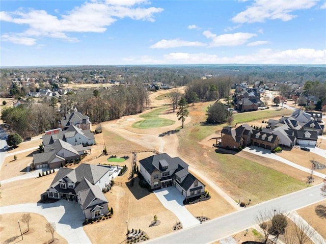 drone / aerial view featuring a residential view