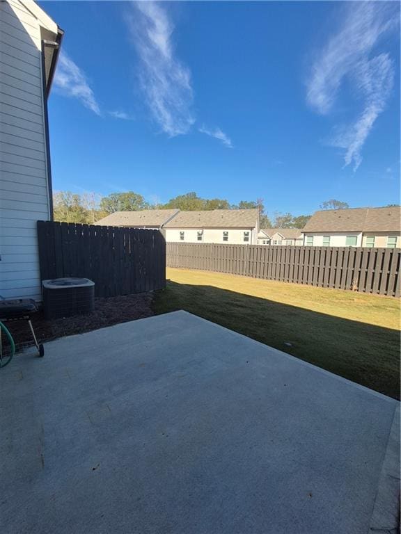 view of patio / terrace with central air condition unit