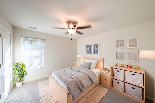 249 Creekview Way, Dallas, GA 30132 - bedroom featuring baseboards, carpet, and ceiling fan