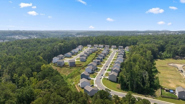249 Creekview Way, Dallas, GA 30132 - aerial overview of property's location with a heavily wooded area and nearby suburban area
