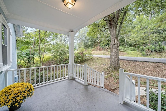 view of patio / terrace featuring covered porch