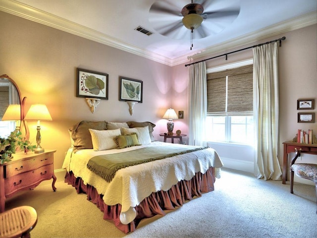 351 NE Washington Ave NE Unit 307, Marietta, GA 30060 - bedroom with carpet floors, crown molding, baseboards, and ceiling fan