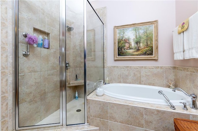 351 NE Washington Ave NE Unit 307, Marietta, GA 30060 - full bathroom featuring a garden tub and a shower stall