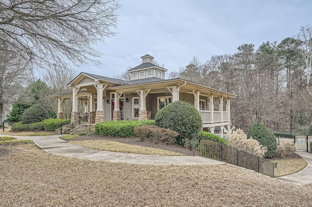 exterior space with a porch