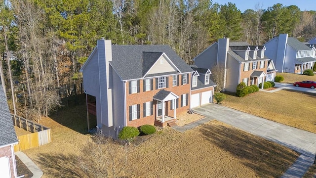 birds eye view of property featuring a residential view