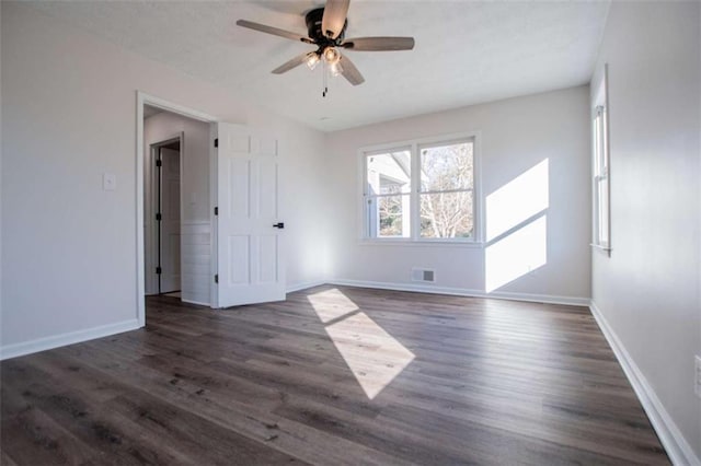 280 Hitchcock Rd, Dallas, GA 30157 - unfurnished room with ceiling fan, baseboards, and wood finished floors