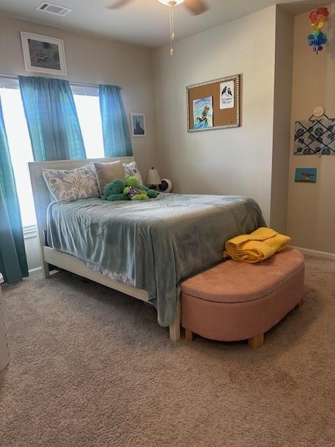 2159 Holland Creek Ln, Buford, GA 30519 - carpeted bedroom with ceiling fan