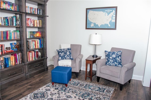 2159 Holland Creek Ln, Buford, GA 30519 - living area with baseboards and wood finished floors