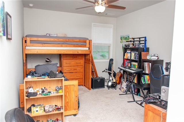 2159 Holland Creek Ln, Buford, GA 30519 - carpeted bedroom featuring ceiling fan