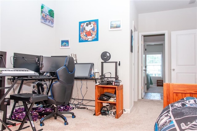 2159 Holland Creek Ln, Buford, GA 30519 - bedroom with carpet and an office area