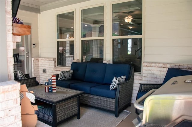 2159 Holland Creek Ln, Buford, GA 30519 - view of patio featuring an outdoor hangout area