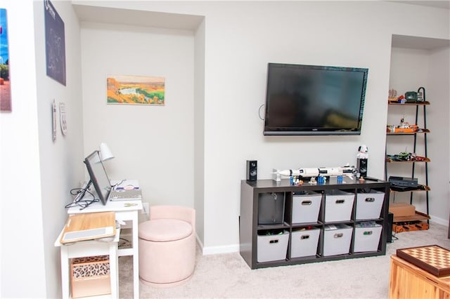 2159 Holland Creek Ln, Buford, GA 30519 - home office featuring carpet flooring and baseboards