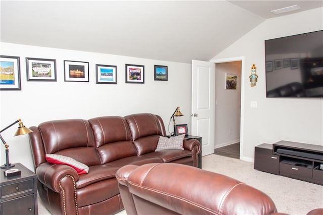 2159 Holland Creek Ln, Buford, GA 30519 - living room with lofted ceiling and carpet flooring