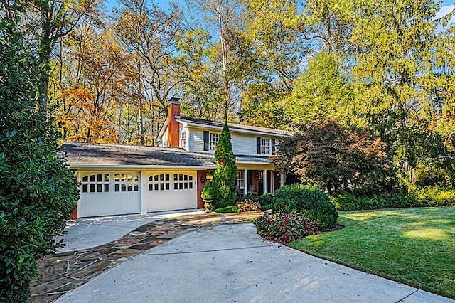 front of property with a front yard