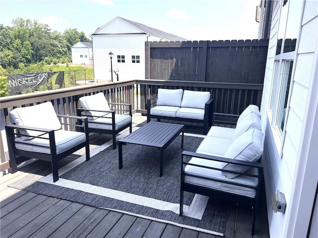 27 Cobalt Ln Unit 77, Newnan, GA 30265 - wooden deck with an outdoor living space