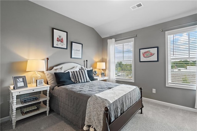 27 Cobalt Ln Unit 77, Newnan, GA 30265 - carpeted bedroom featuring baseboards and lofted ceiling