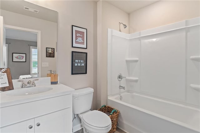 27 Cobalt Ln Unit 77, Newnan, GA 30265 - bathroom featuring toilet, vanity, and washtub / shower combination