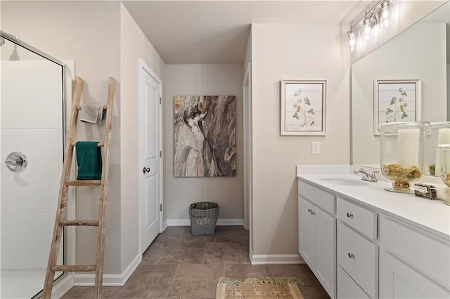 27 Cobalt Ln Unit 77, Newnan, GA 30265 - full bathroom with a stall shower, baseboards, and vanity