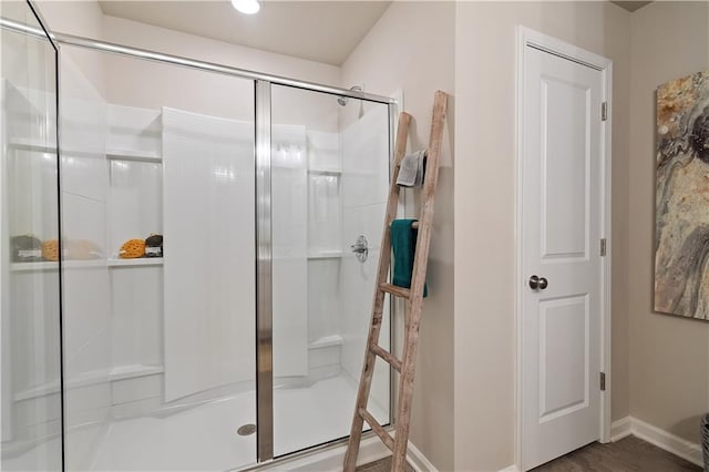 27 Cobalt Ln Unit 77, Newnan, GA 30265 - full bathroom with a shower stall and baseboards