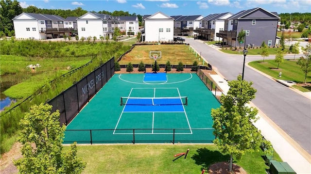 27 Cobalt Ln Unit 77, Newnan, GA 30265 - view of sport court featuring a residential view and a tennis court