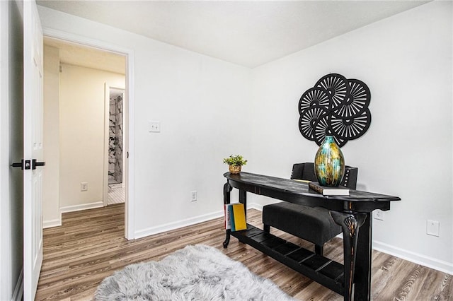 1428 Muirfield Dr, Stone Mountain, GA 30088 - home office with wood finished floors and baseboards