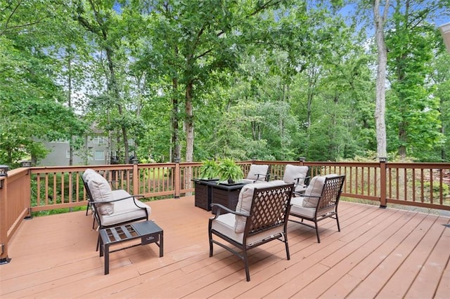 view of wooden terrace