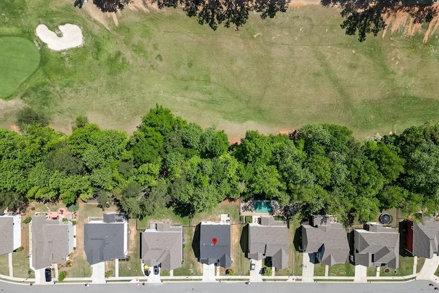 drone / aerial view featuring a residential view