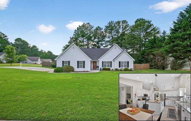 734 Evergreen Dr, Winder, GA 30680 - single story home featuring a sink and an outdoor kitchen
