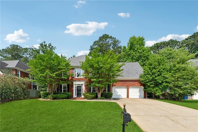5013 Kendall Sta NW, Acworth, GA 30102 - obstructed view of property featuring a garage, driveway, and a front yard