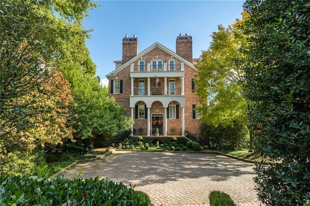 view of tudor-style house