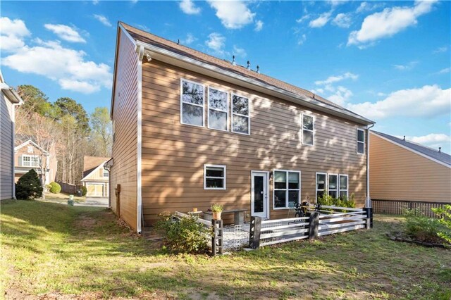 2319 White Alder Dr, Buford, GA 30519 - back of house with a yard and fence