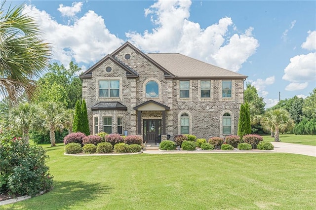 1405 Rainey Way, Hampton, GA 30228 - view of front of property featuring a front lawn and brick siding