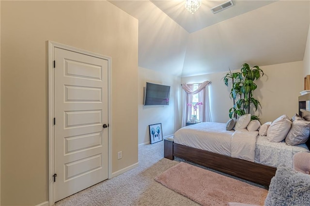 1405 Rainey Way, Hampton, GA 30228 - carpeted bedroom featuring vaulted ceiling and baseboards