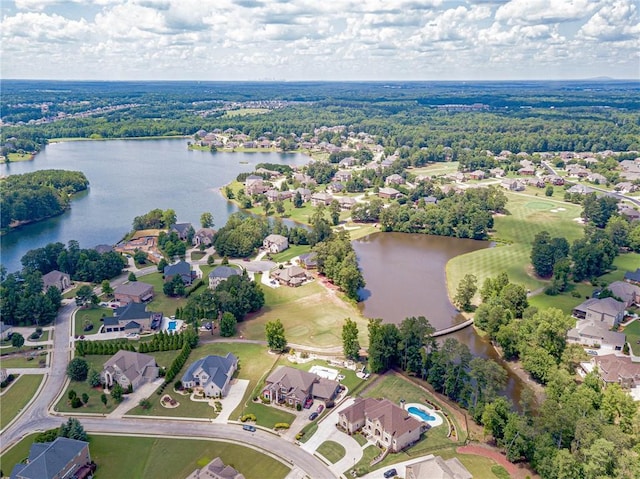 1405 Rainey Way, Hampton, GA 30228 - aerial overview of property's location with a large body of water and nearby suburban area