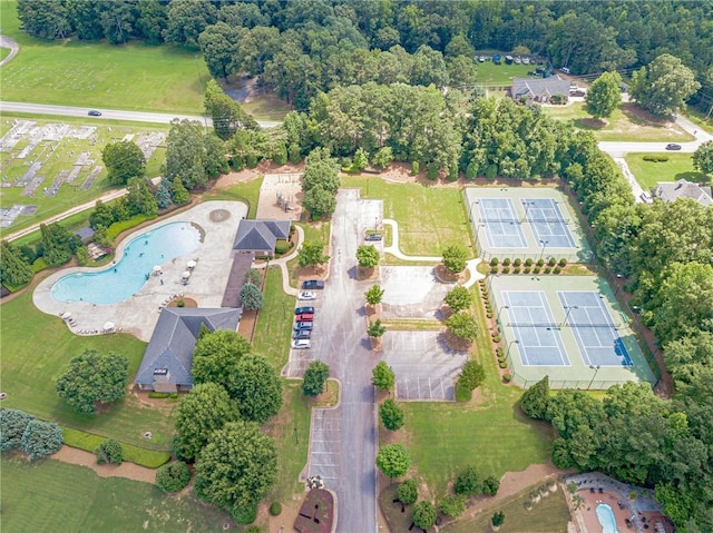 1405 Rainey Way, Hampton, GA 30228 - aerial view of property's location featuring a pool area