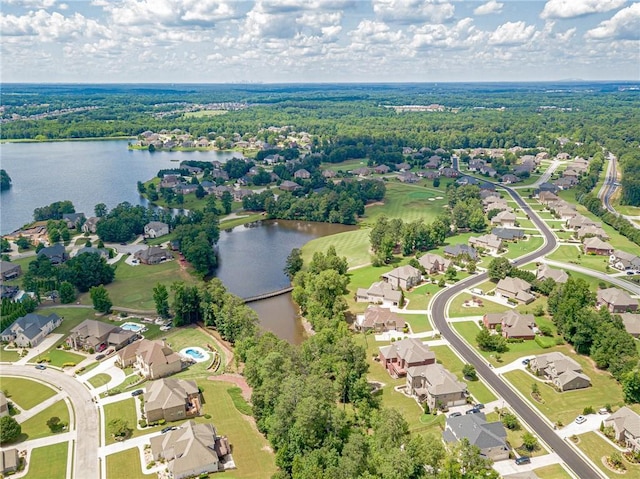 1405 Rainey Way, Hampton, GA 30228 - aerial overview of property's location with a nearby body of water and nearby suburban area