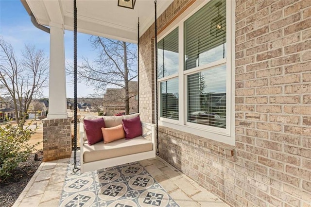 view of patio / terrace featuring a porch