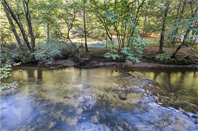 view of water feature