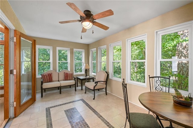 3525 Stone Cliff Way, Woodstock, GA 30189 - sunroom featuring baseboards and tile patterned flooring