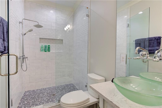 2972 Lookout Pl NE, Atlanta, GA 30305 - bathroom featuring a stall shower and vanity