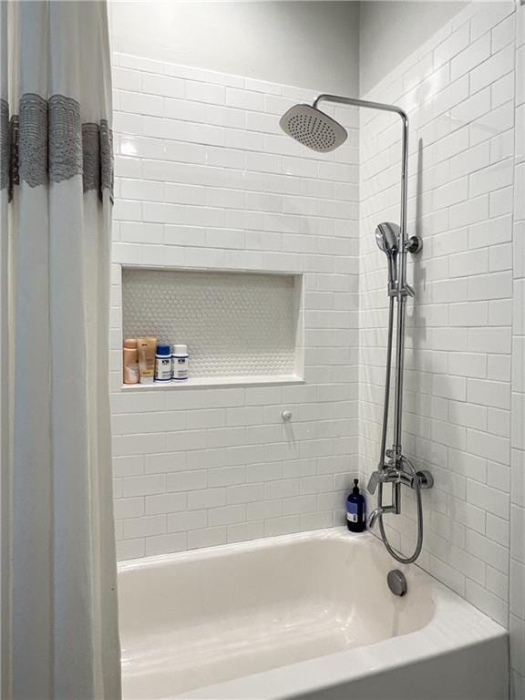 2972 Lookout Pl NE, Atlanta, GA 30305 - full bath featuring shower / bath combination with curtain