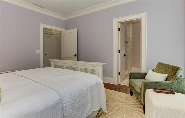 2972 Lookout Pl NE, Atlanta, GA 30305 - bedroom with crown molding and wood finished floors