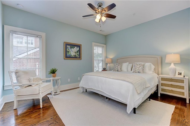 2972 Lookout Pl NE, Atlanta, GA 30305 - bedroom featuring wood finished floors and a ceiling fan