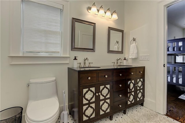 2972 Lookout Pl NE, Atlanta, GA 30305 - full bathroom featuring double vanity and toilet