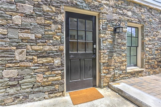 2972 Lookout Pl NE, Atlanta, GA 30305 - view of exterior entry featuring stone siding