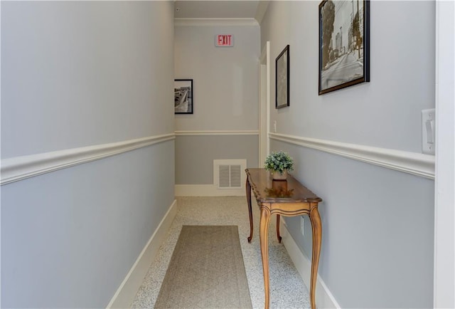 2972 Lookout Pl NE, Atlanta, GA 30305 - hallway with baseboards and crown molding