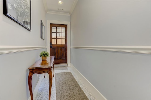 2972 Lookout Pl NE, Atlanta, GA 30305 - entryway with ornamental molding and recessed lighting