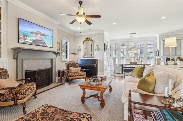 view of patio / terrace with ceiling fan