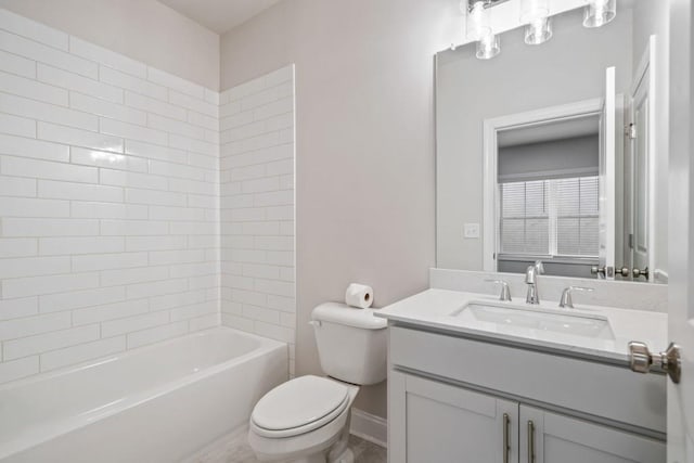 5217 Riden Ct Unit 263, Buford, GA 30518 - bathroom with toilet, vanity, and washtub / shower combination